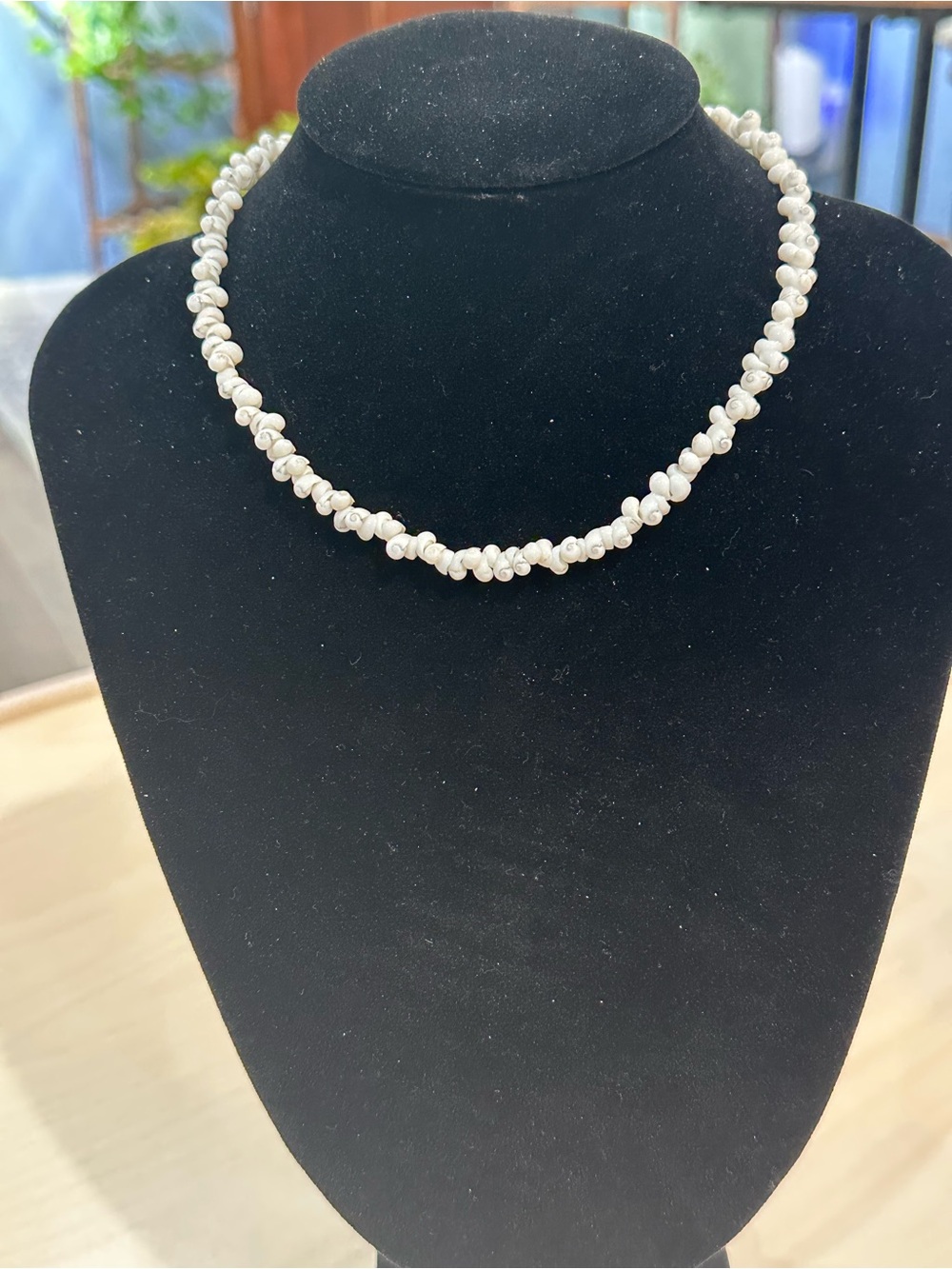 Handmade Small White Seashells Necklace